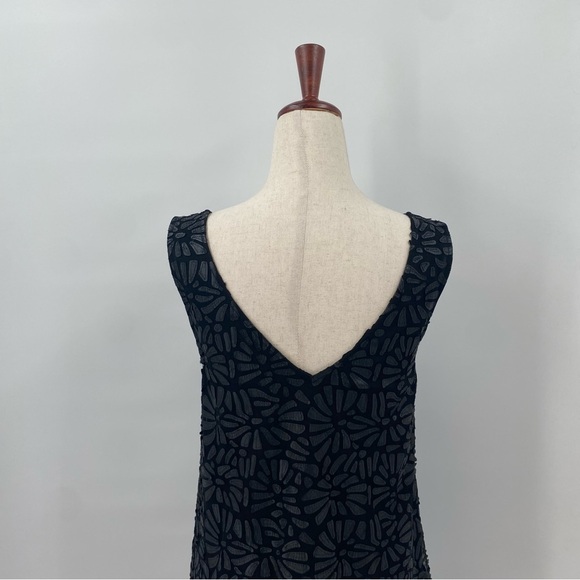 Plenty by Tracy Reese Black A-Line Floral Party Mini Dress Small - Picture 5 of 10